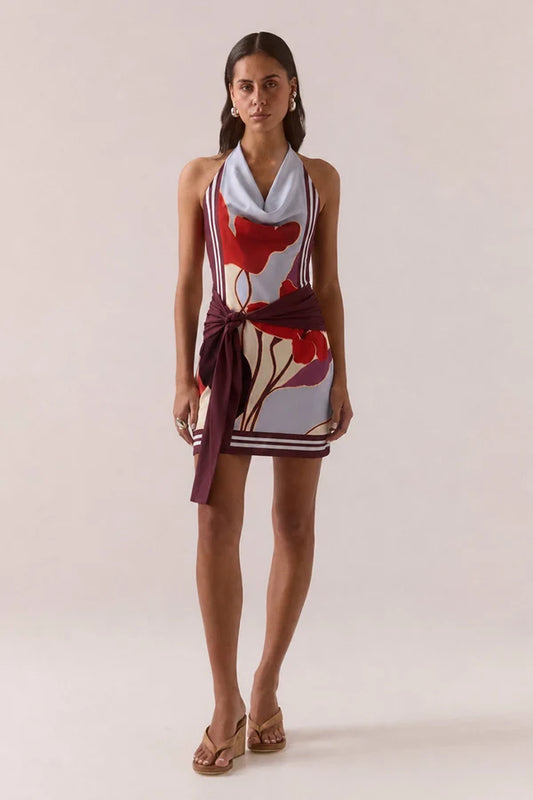 Kalea Mini Dress - Blue Bloom | Sovere