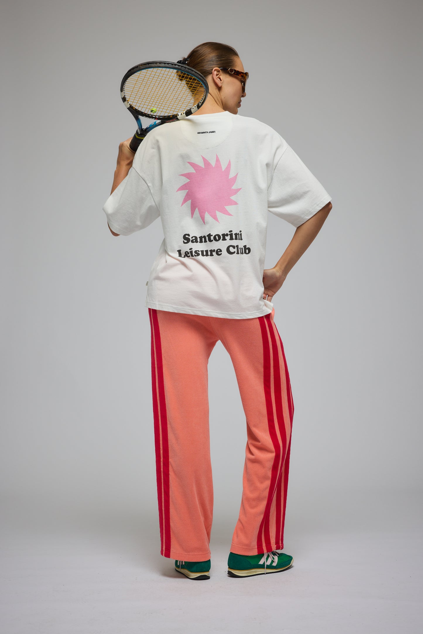 Santorini Oversized Tee - Warm White | Araminta James