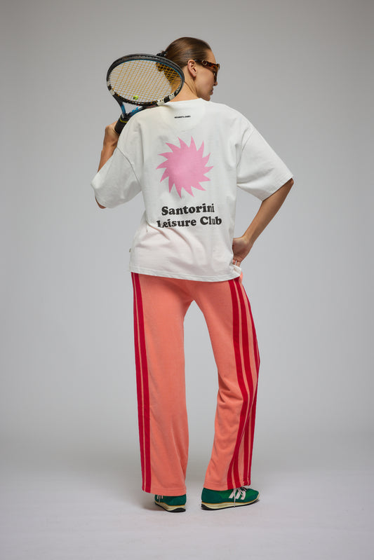 Santorini Oversized Tee - Warm White | Araminta James