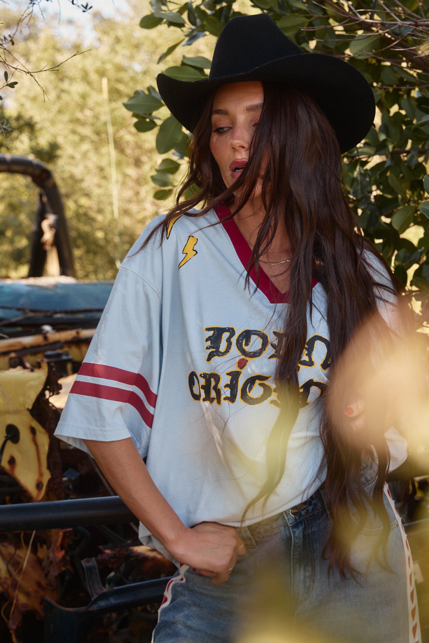 THE BORN ORIGINAL TEE - SKY & MAROON | SABBI THE STORE