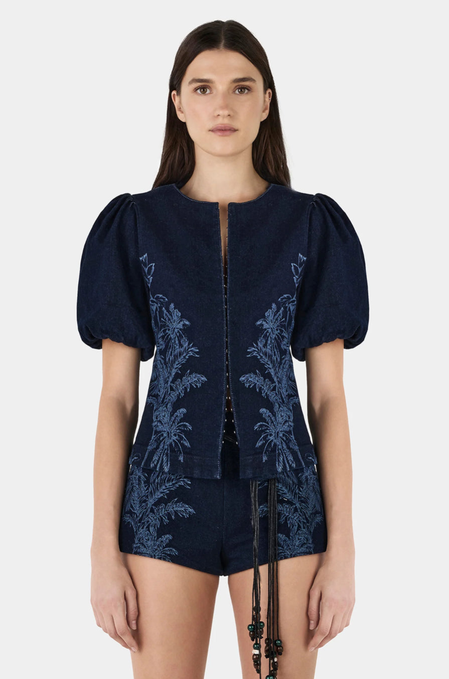 Gia Denim Top Tropicana Denim - Hansen