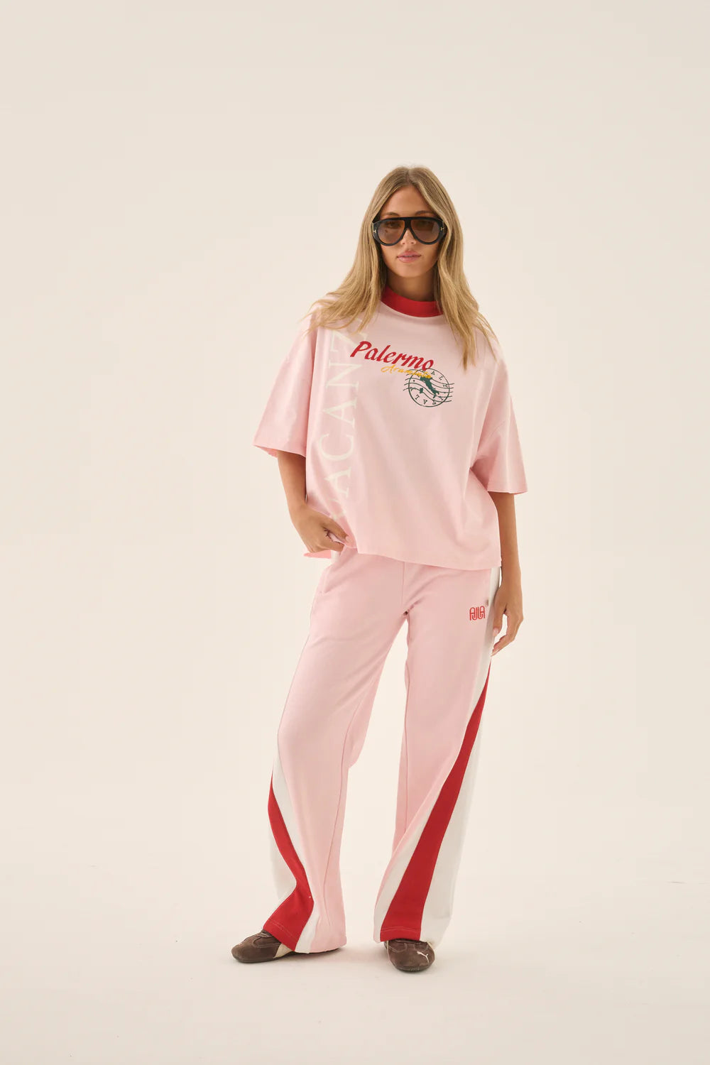 Vacanza Short Sleeve Tee - Ballet Pink | Araminta James