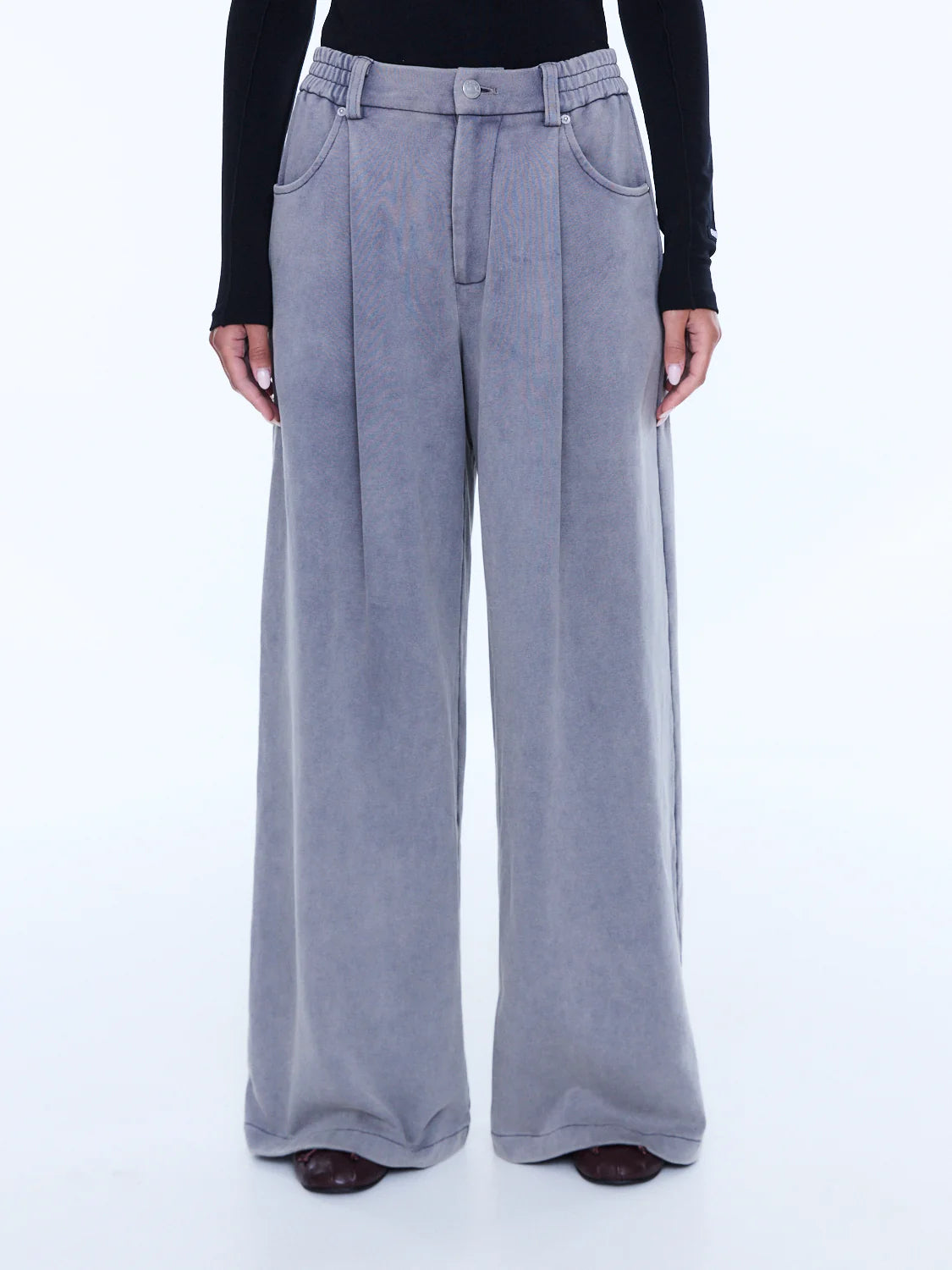 Iva Jersey Pant - Dove Grey | Ena Pelly