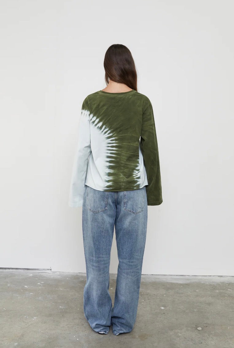 The Dye Long Sleeve Top - Blue/Green | Pinky & Kamal