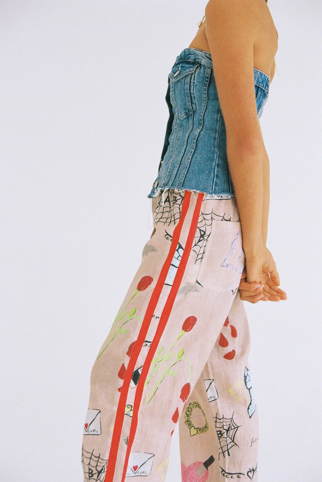Love Letter Pants - Love Print | Lottie Hall
