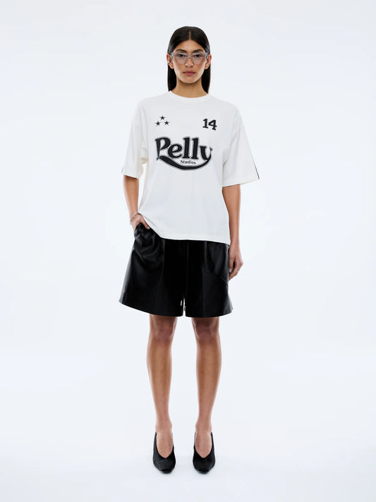 Racing Pelly Swoop Tee - Vintage White | Ena Pelly