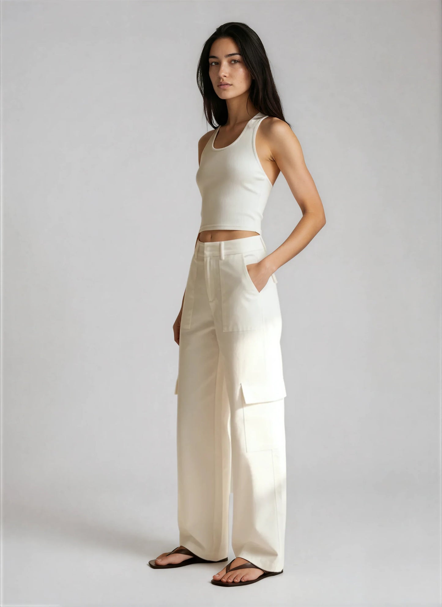 Celine Cargo Pants White | Juan & Me