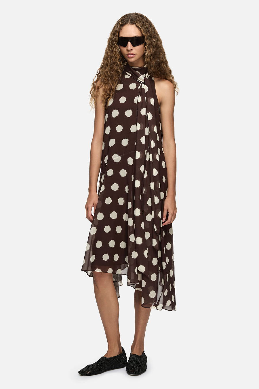 Linnea Dress Brown | Blanca