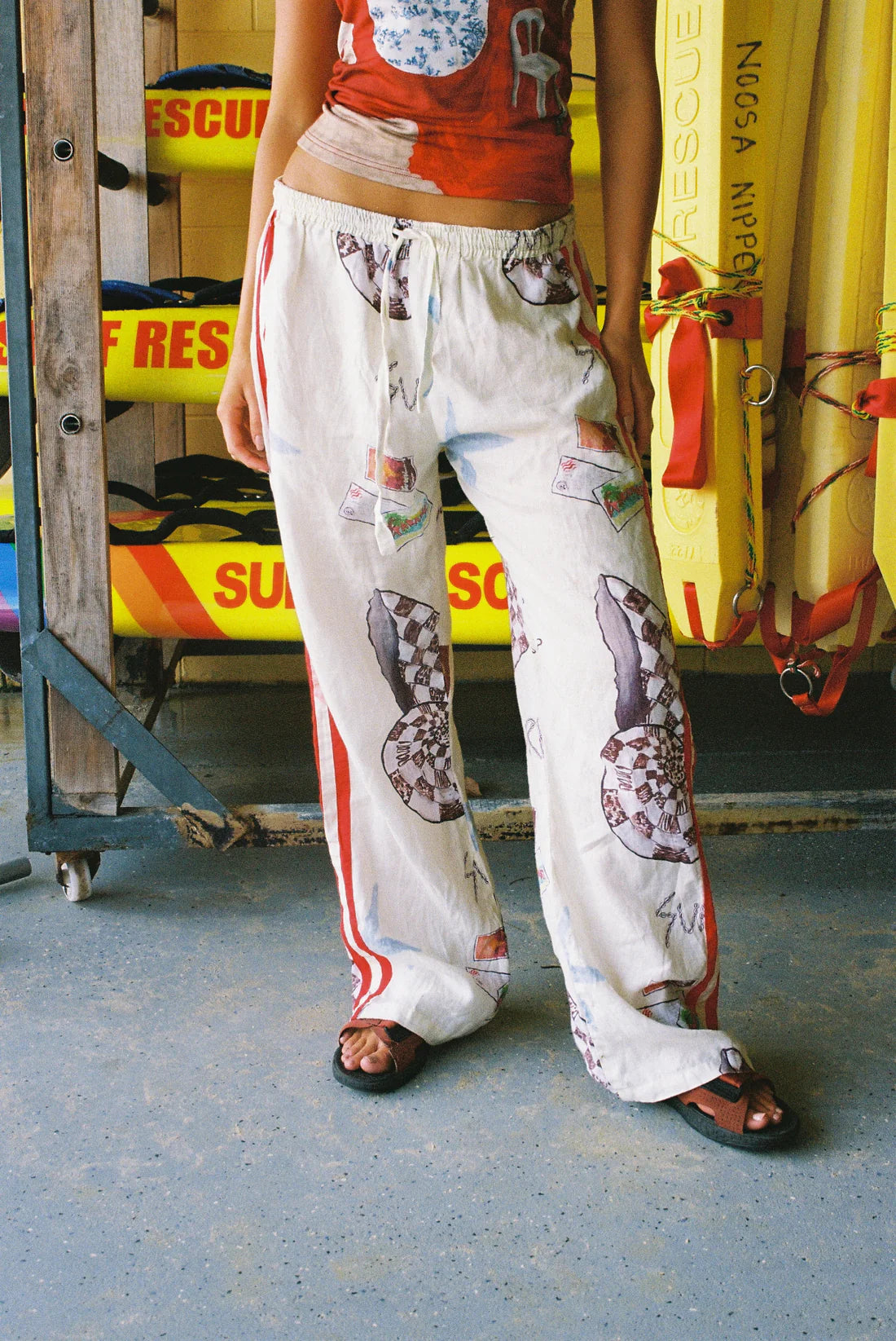 Vacation Pants - Souvenir Print | Lottie Hall