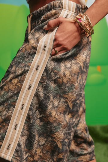 The Camo Mesh Jort Shorts - Sabbi