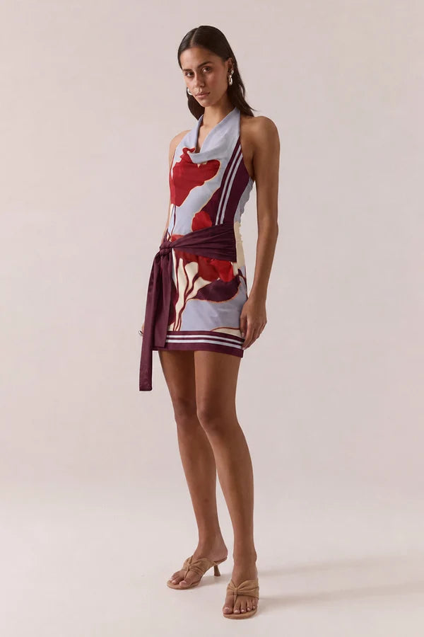 Kalea Mini Dress - Blue Bloom | Sovere