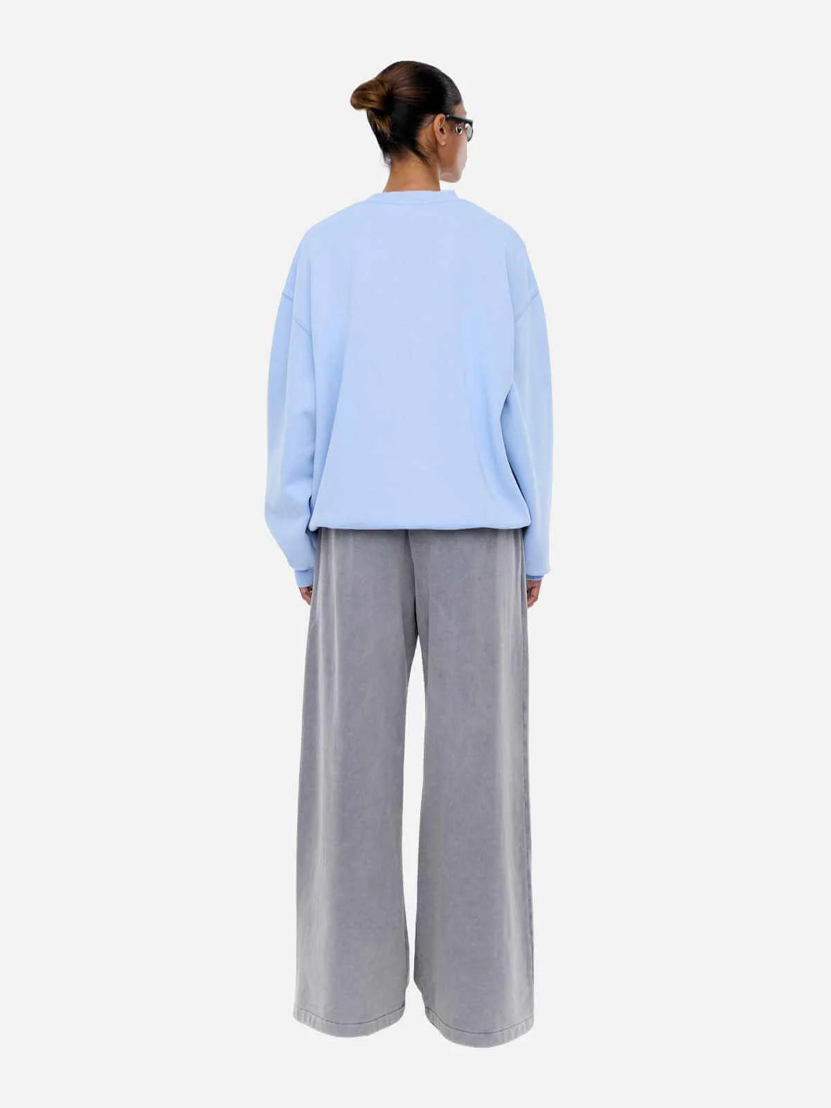 Mila Oversized Sweater - Soft Blue | Ena Pelly