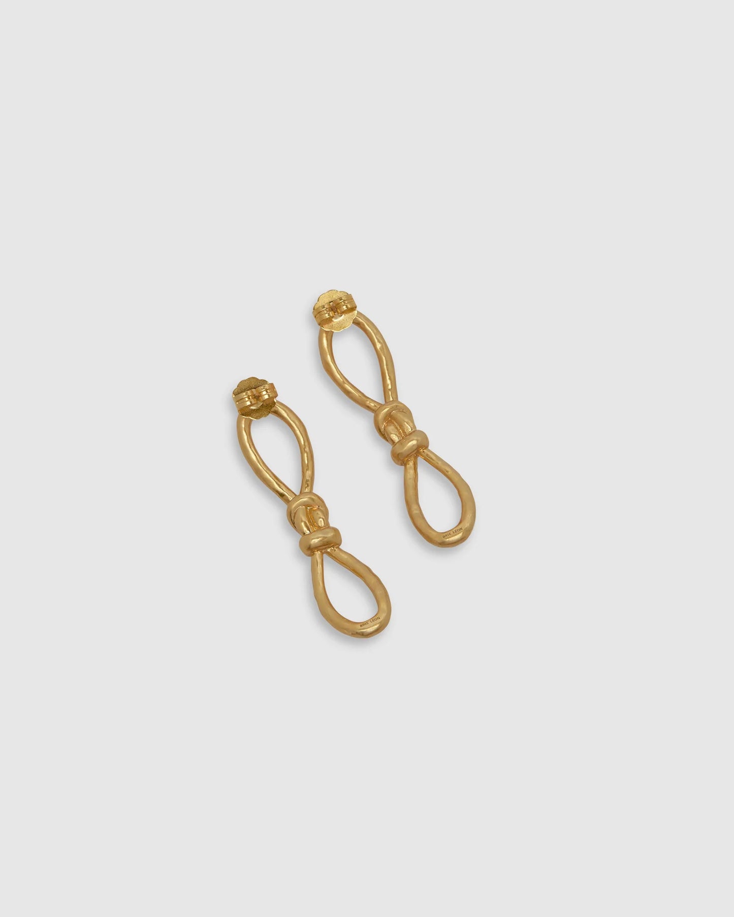 Knotted Mini Earrings - Gold | Brie Leon