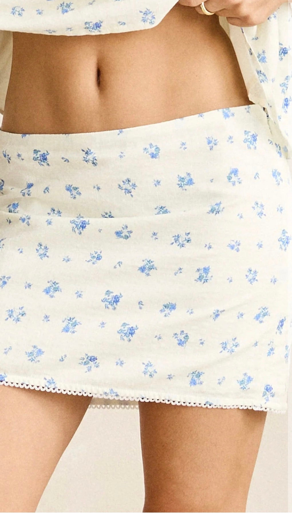 Dahlia Mini Skirt Sky | Rhythm