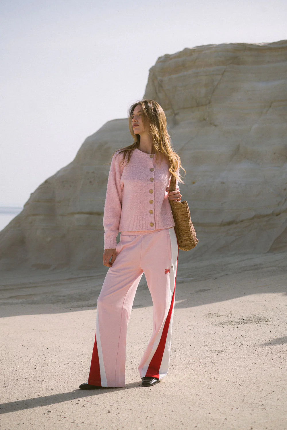 Mallorca Track Pant - Ballet Pink | Araminta James