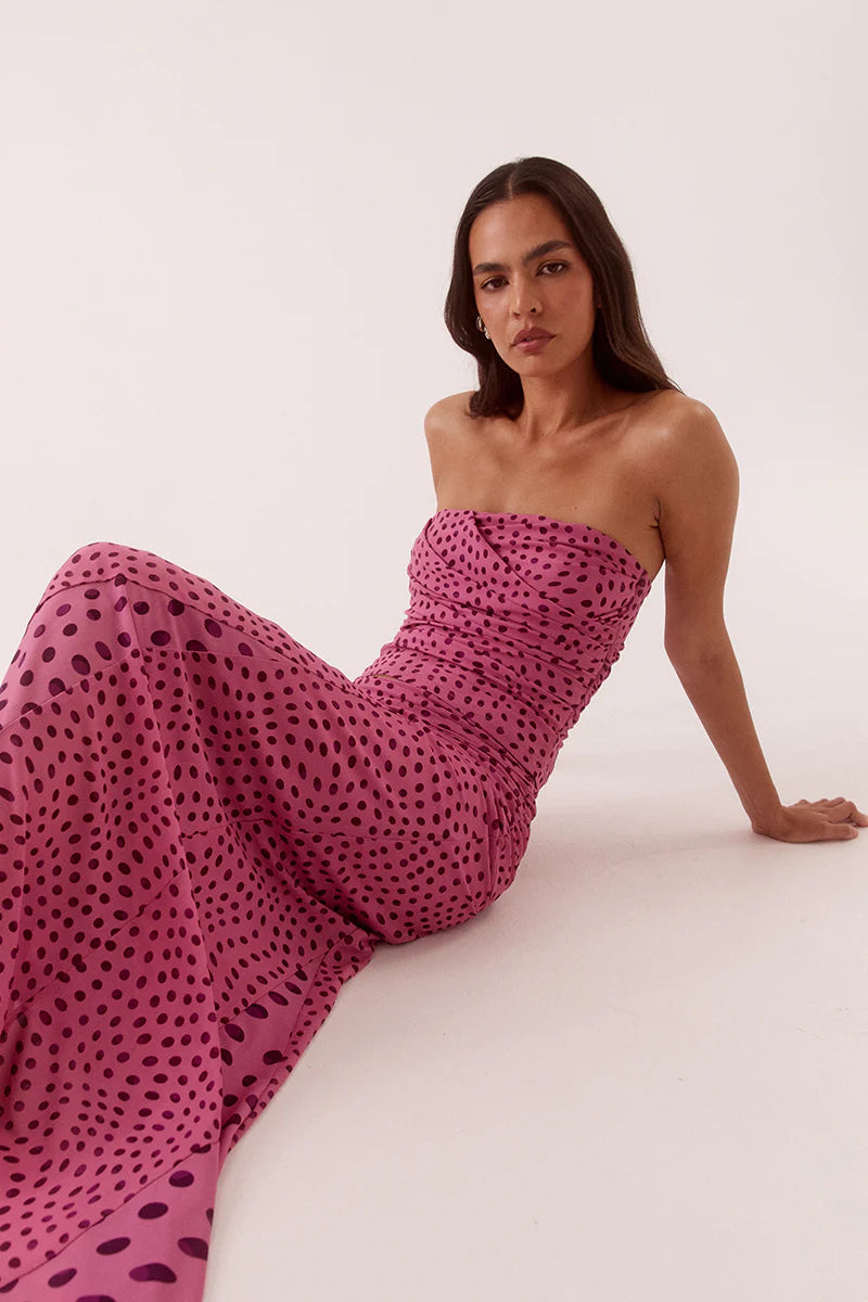 Zuri Strapless Top - Mauve | Sovere