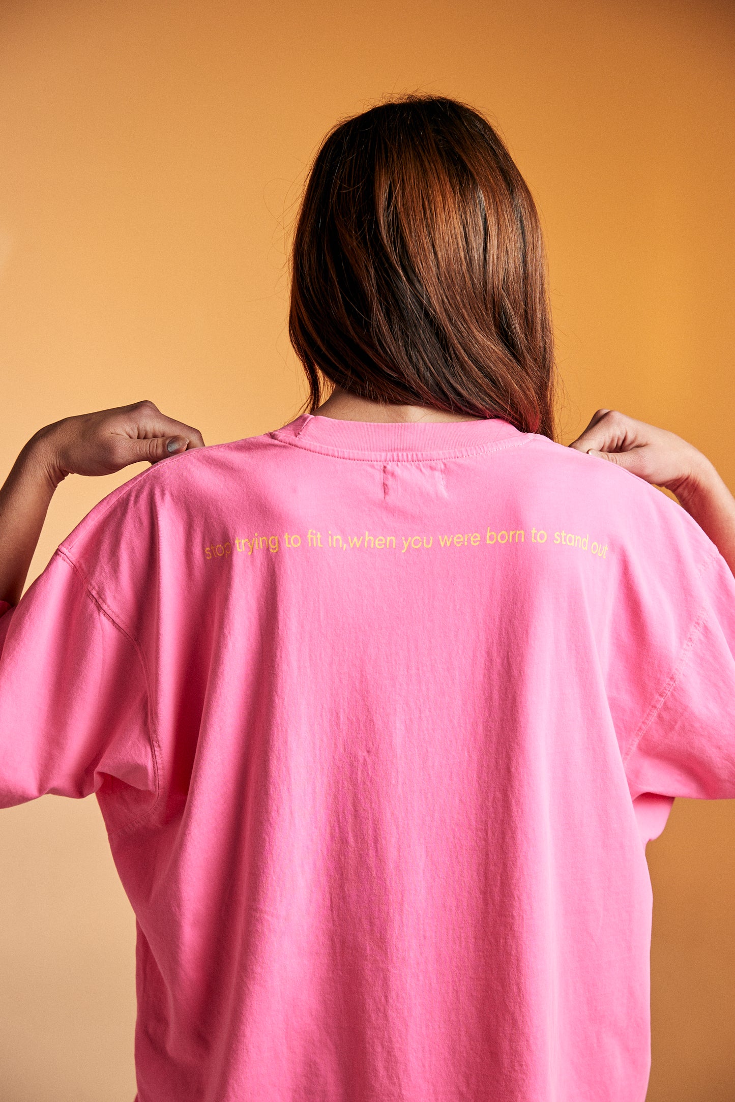 The Very Oversized Standout Tee - Fluro Pink | Sabbi