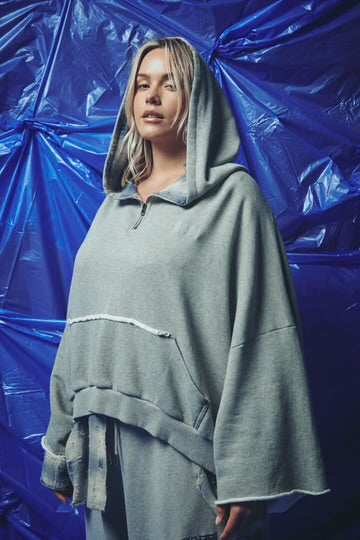 The Be A Kind Human Hoodie - Blue | Sabbi