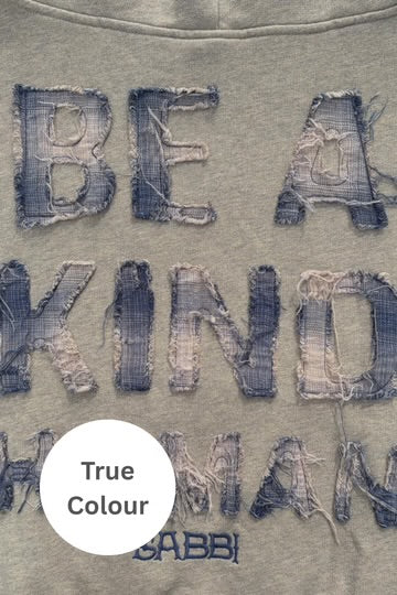 The Be A Kind Human Hoodie - Blue | Sabbi