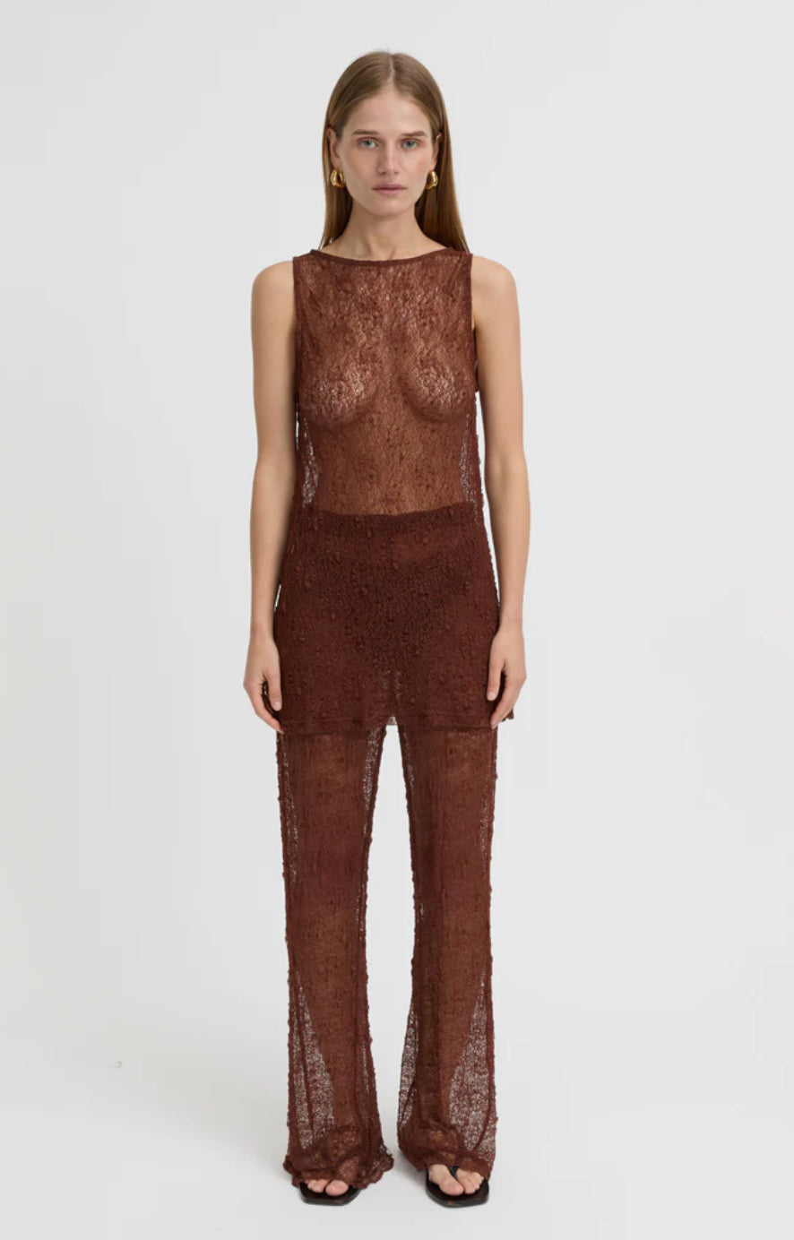 Riven Tank Brown | Blanca