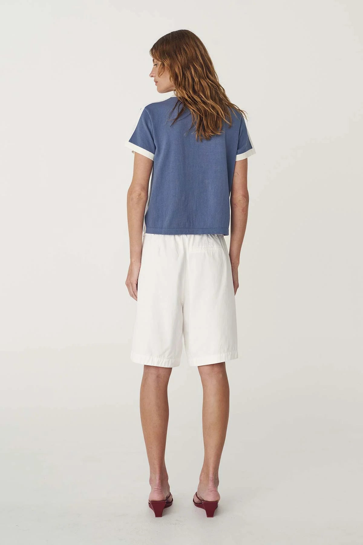 Maryanne Longline Shorts - Bone | ROWIE