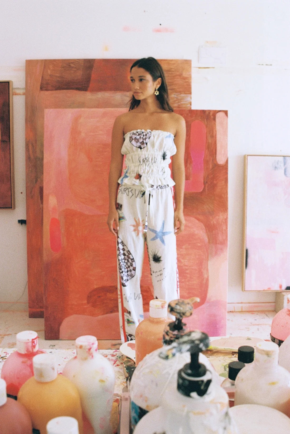 Vacation Pants - Souvenir Print | Lottie Hall
