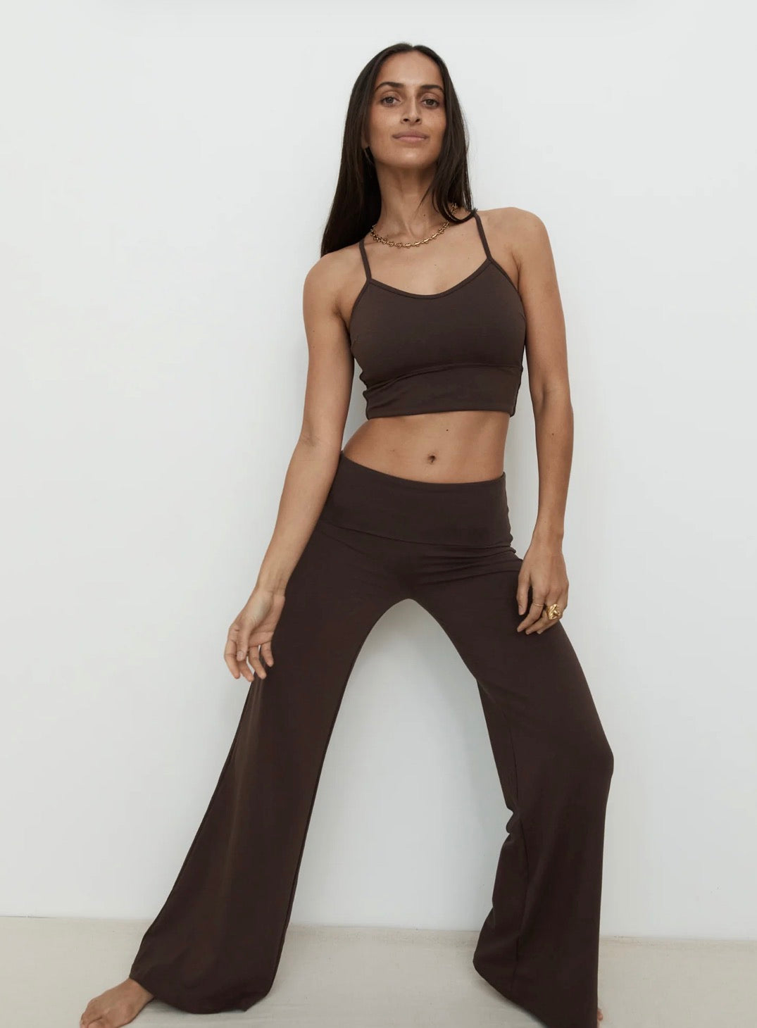 Full Length Yin Flare Dark Brown| Pinky & Kamal