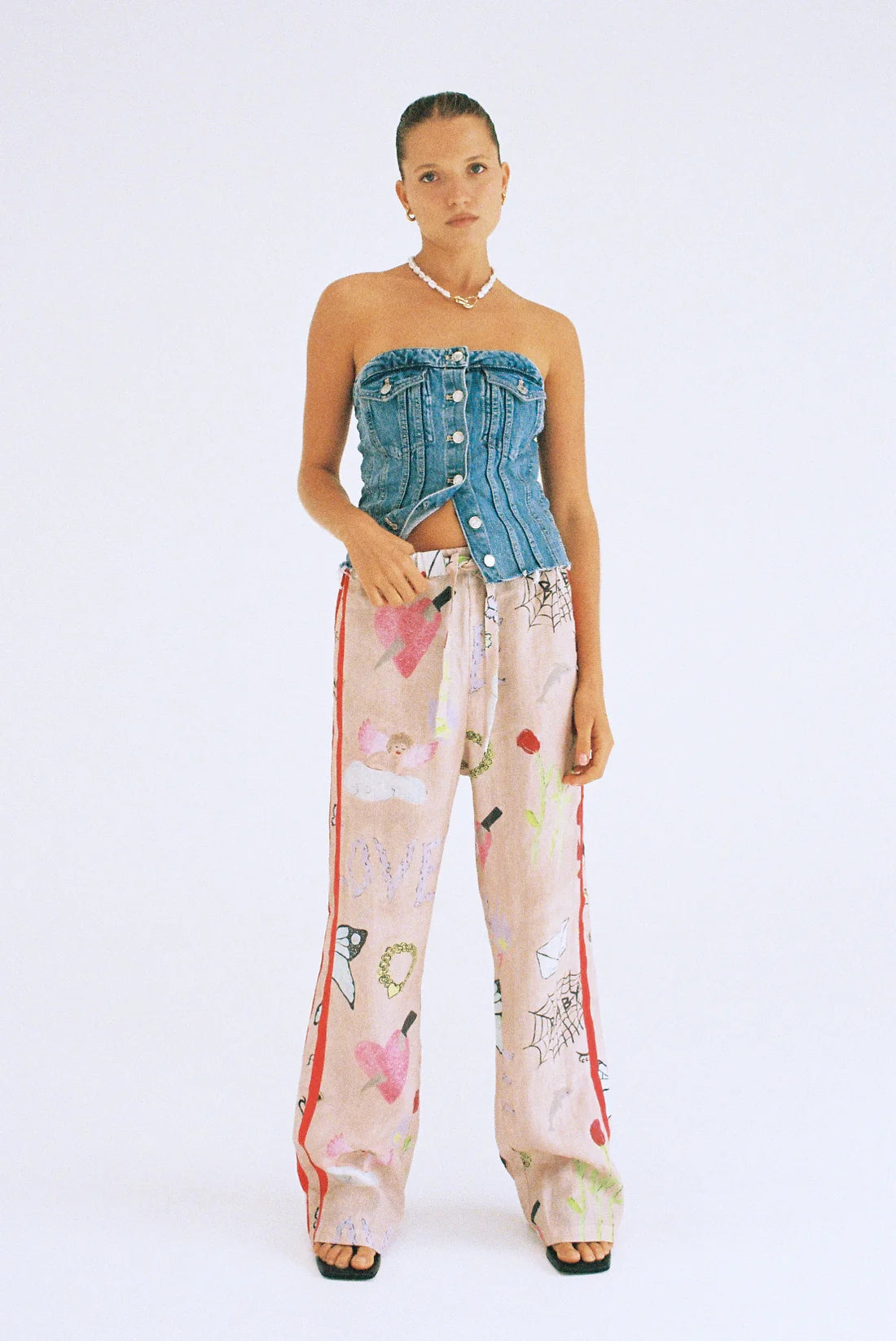 Love Letter Pants - Love Print | Lottie Hall
