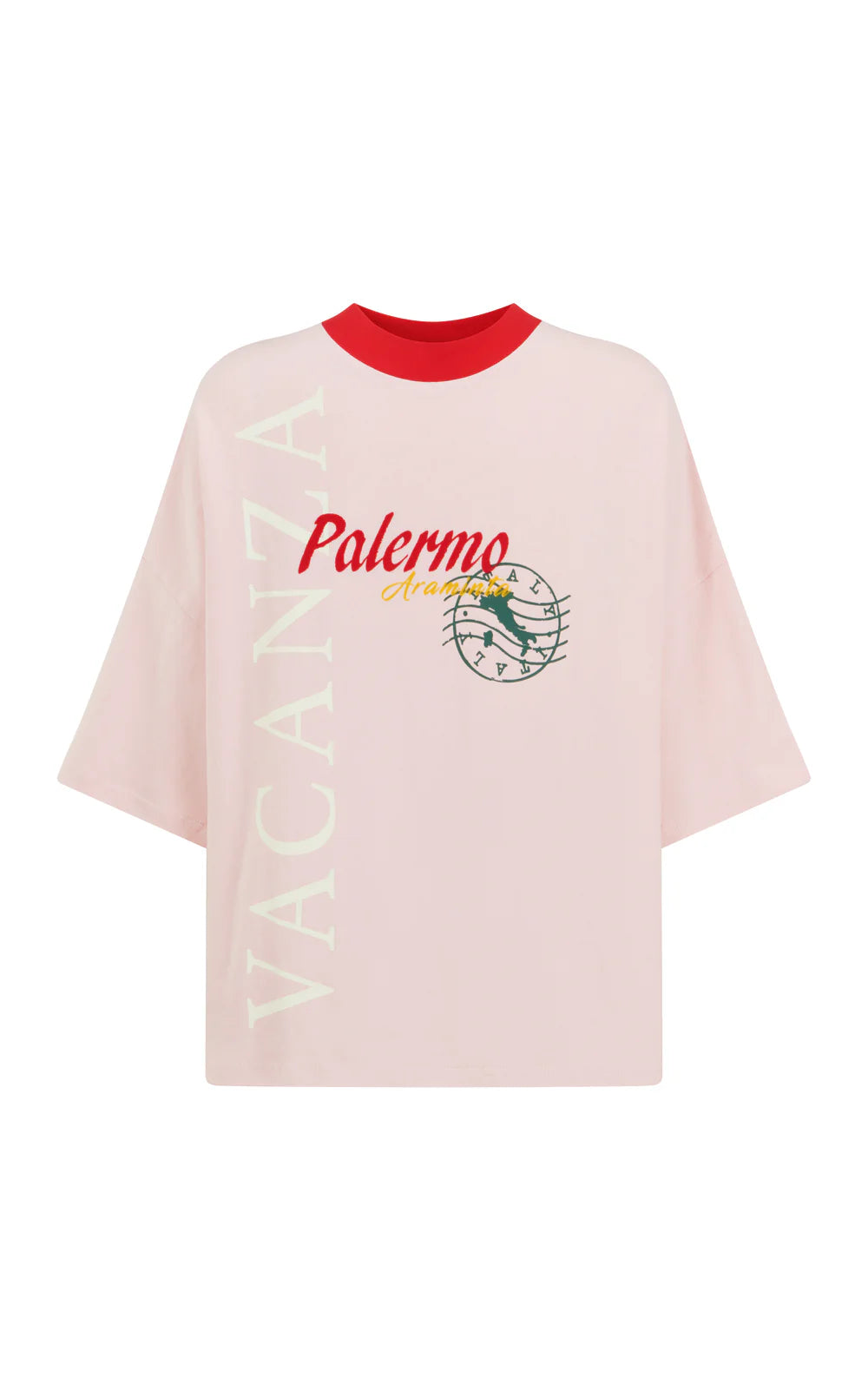 Vacanza Short Sleeve Tee - Ballet Pink | Araminta James
