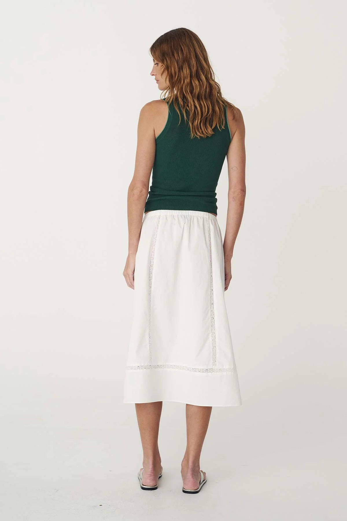 Suri Lace Midi Skirt | ROWIE