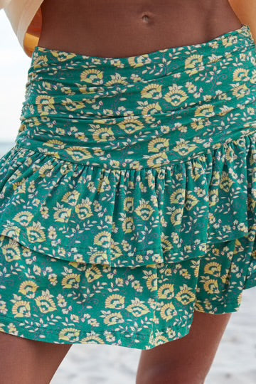 The Seas The Day Ra Ra Skirt - Green | Sabbi