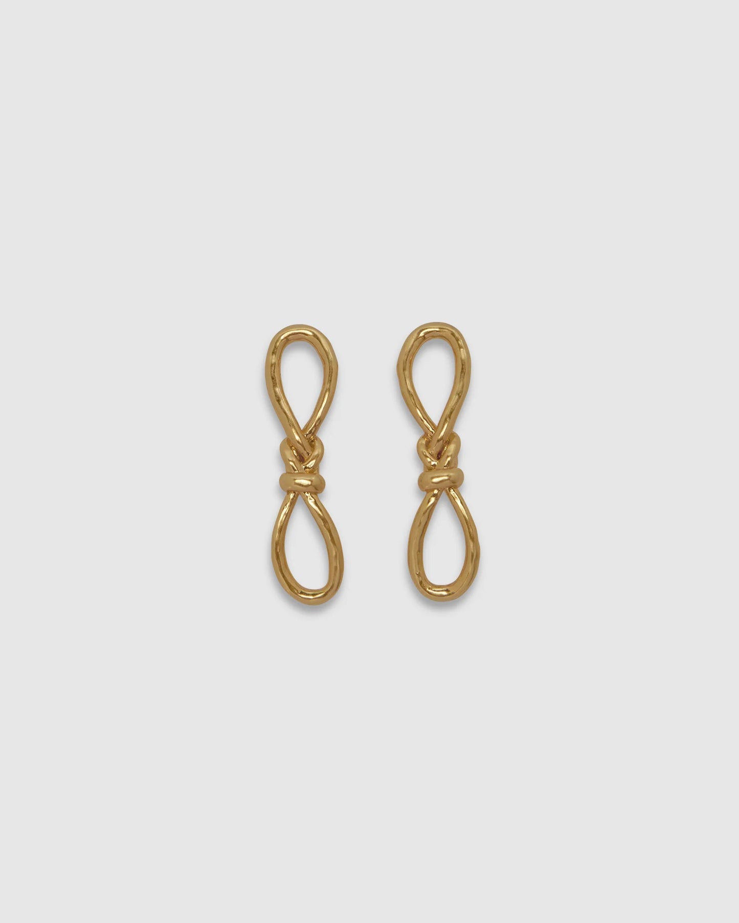 Knotted Mini Earrings - Gold | Brie Leon