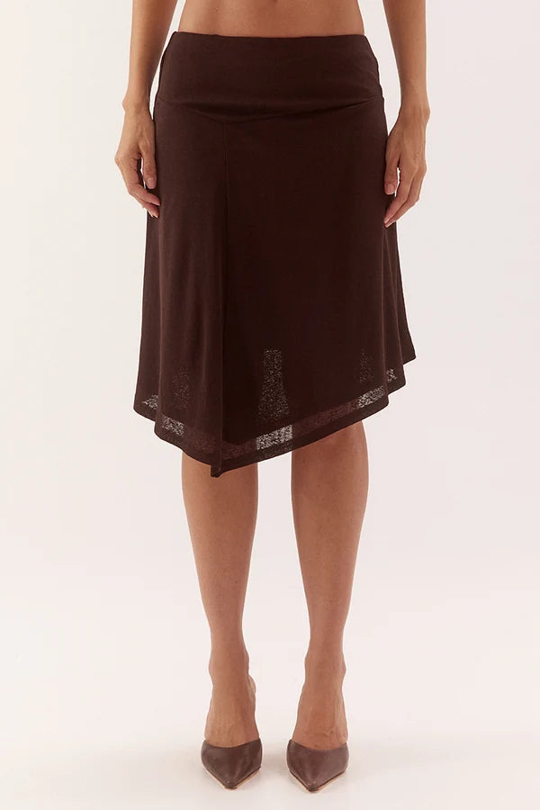 Zabelle Skirt - Dark Chocolate | Sovere