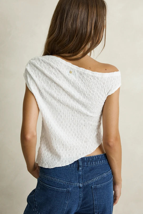 Maya Lace Asymmetric Top | Rhythm