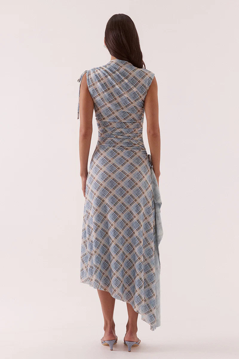 Novalyn Plaid Dress - Check | Sovere