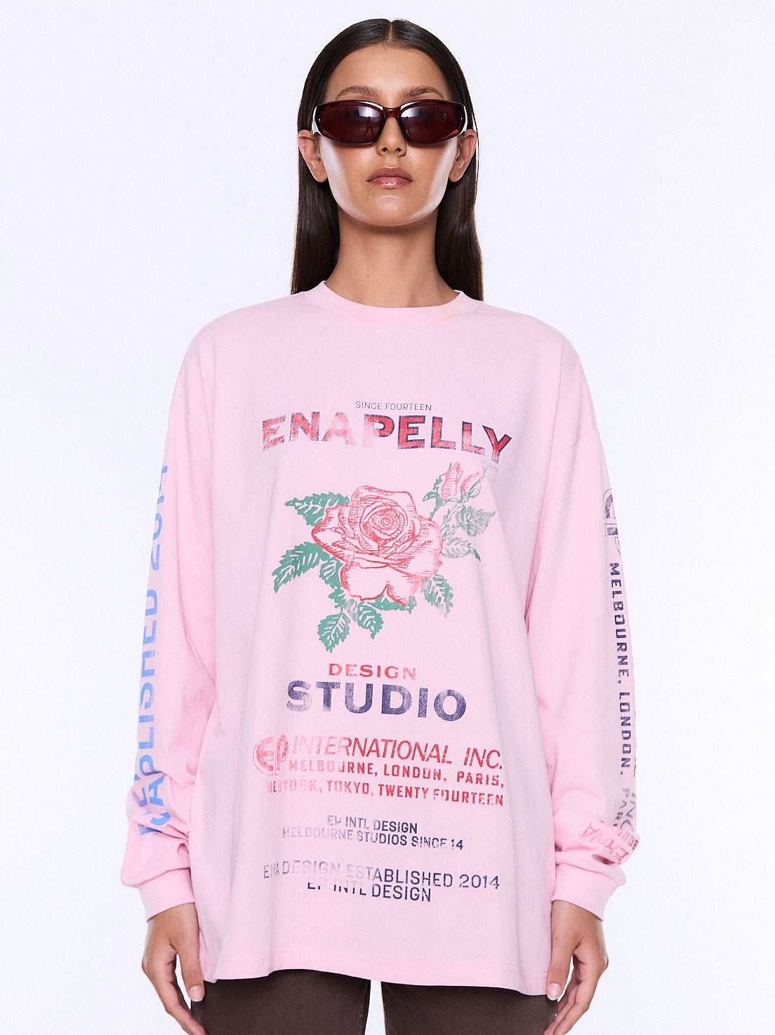 Hailey Long Sleeve Cuffed Tee | Ena Pelly