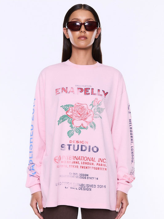 Hailey Long Sleeve Cuffed Tee | Ena Pelly