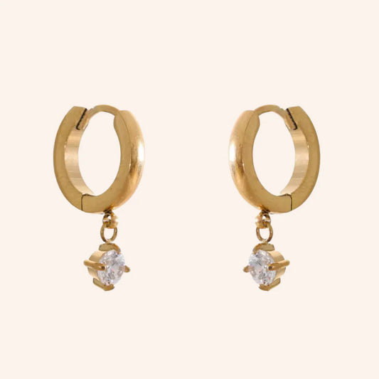 Lustre Hoops in 18k Gold Plated | We Are Emte