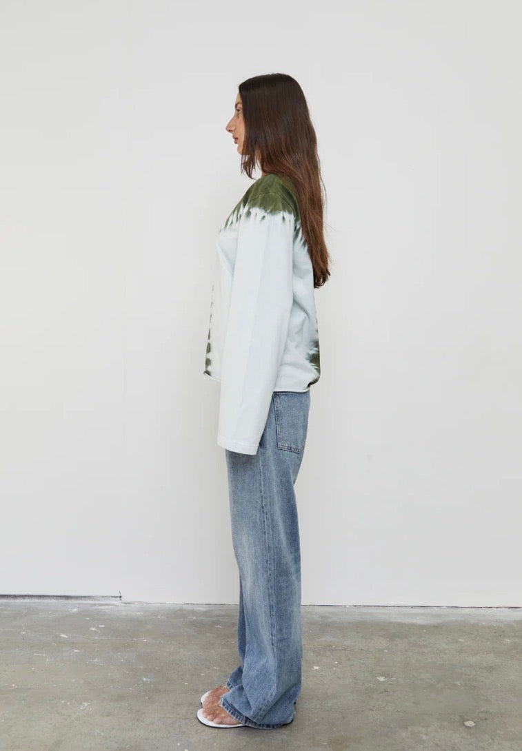The Dye Long Sleeve Top - Blue/Green | Pinky & Kamal