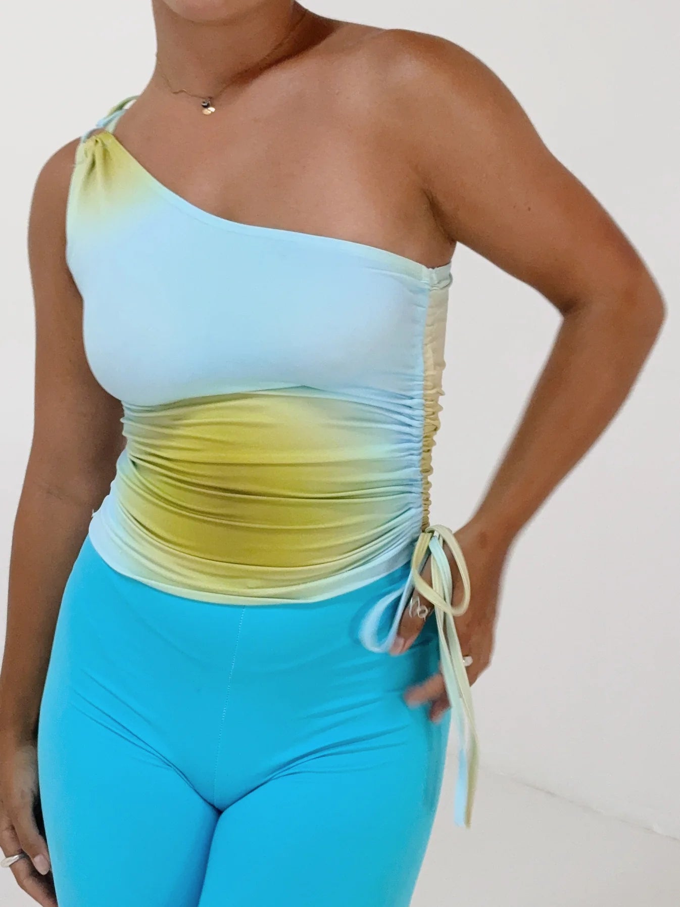 One Shoulder Top - Sunbeam | Eeyo