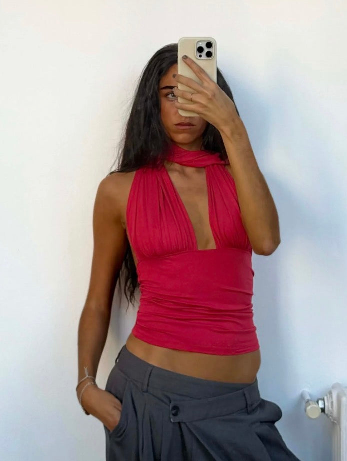 Isabela Red Top | Susmie’s