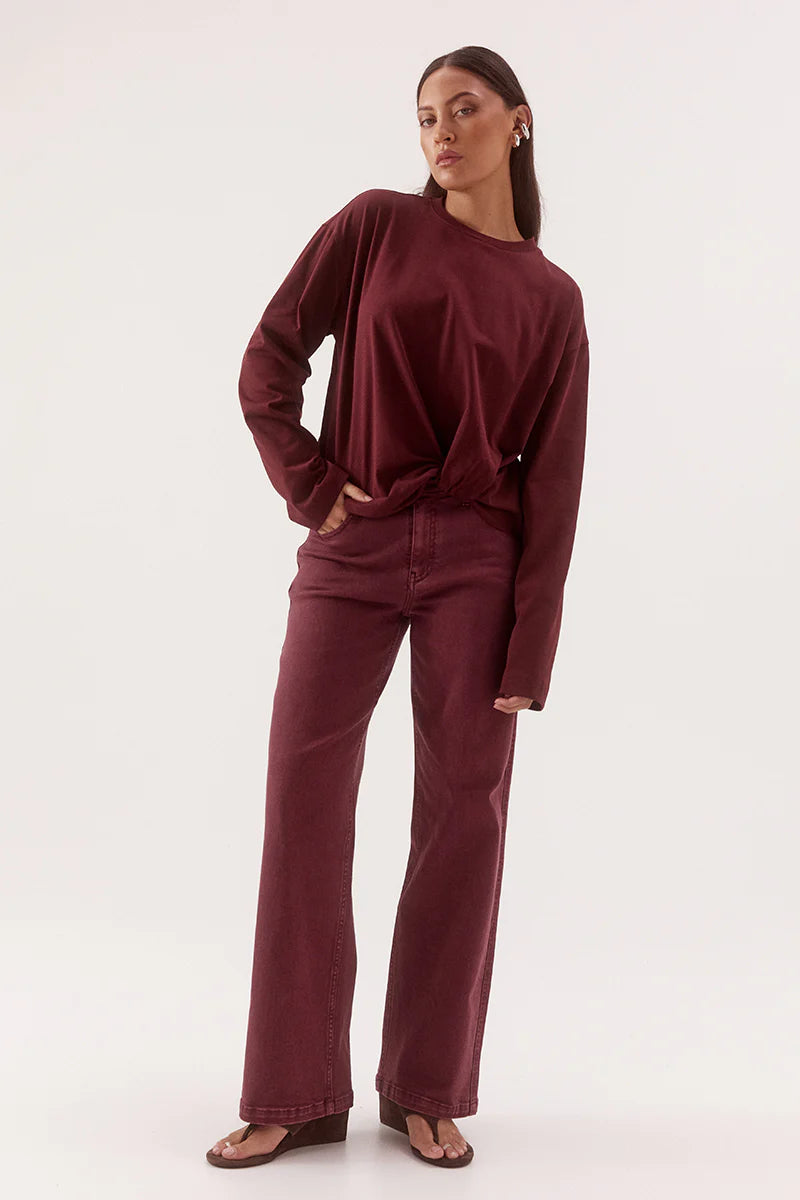 Izel Longsleeve - Vino | Sovere