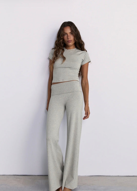 Full Length Yin Flare Grey Marle | Pinky & Kamal