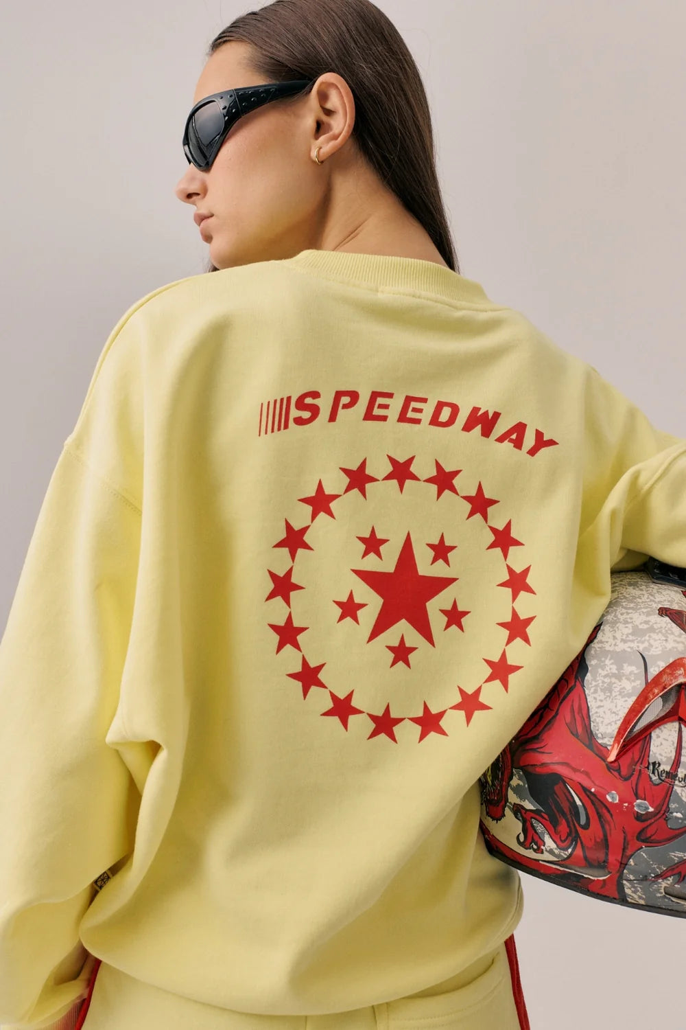 Speedy Sweatshirt Yellow Iris | Araminta James