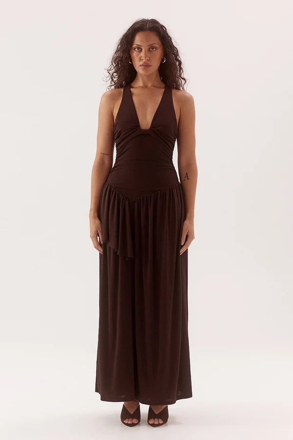 Tulli Dress - Dark Chocolate | Sovere