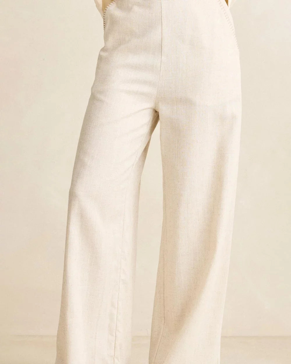Linen Whip Stitch Wide Leg Pant | Rhythm
