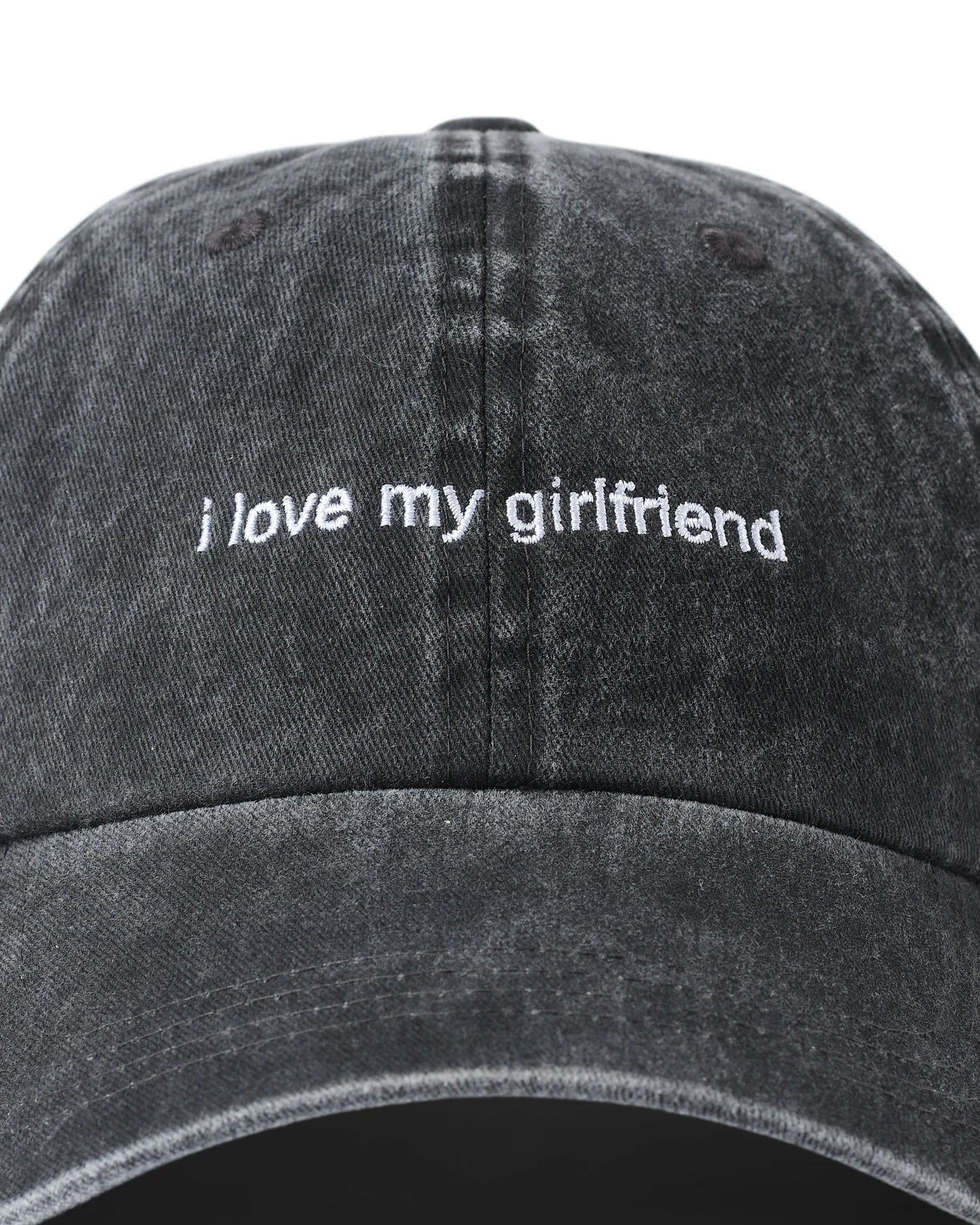I Love My Girlfriend - Washed Black Hat | i love hats