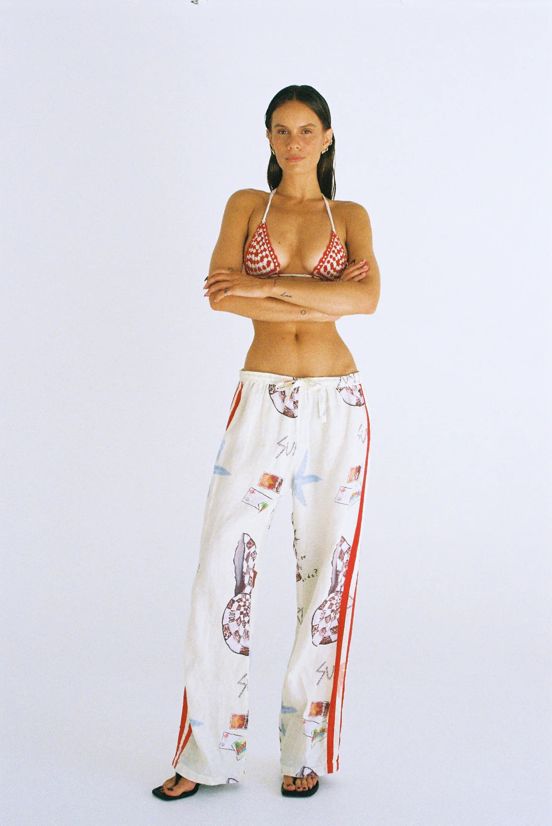 Vacation Pants - Souvenir Print | Lottie Hall