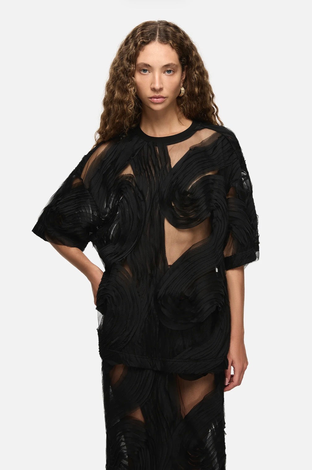 Delmare Top Black | Blanca