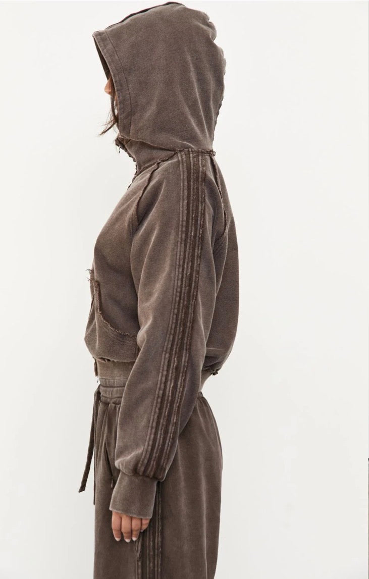 Zip Up Hoodie - Soil Acid Wash | Pinky & Kamal